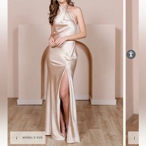 Revelry Athena Satin in blush